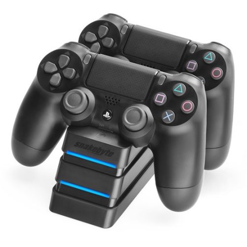 Snakebyte Twin Charge 4 Ladestation für PS4-Konsolen - Schwarz