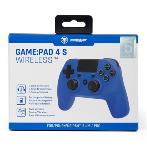 Snakebyte PS4 GamePad 4 S - kabelloser Controller - blau