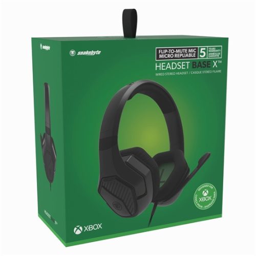 Snakebyte Xbox Series X Headset Base X Kopfhörer - offizielle MICROSOFT Lizenz - schwarz