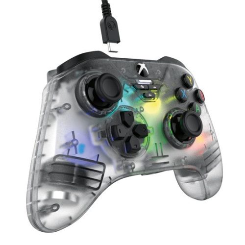 Snakebyte Xbox Series X GamePad RGB X - kabelgebundener Controller - transparent