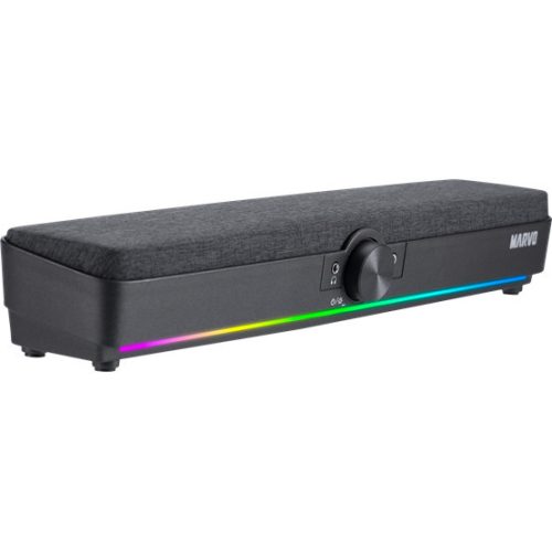 MARVO Etna 40 kabelgebundene Soundbar - Schwarz - RGB-Beleuchtung