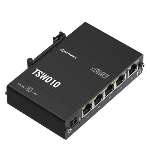 Teltonika 5-Port-Ethernet-Switch, kostengünstig, DIN-Schiene, industriell