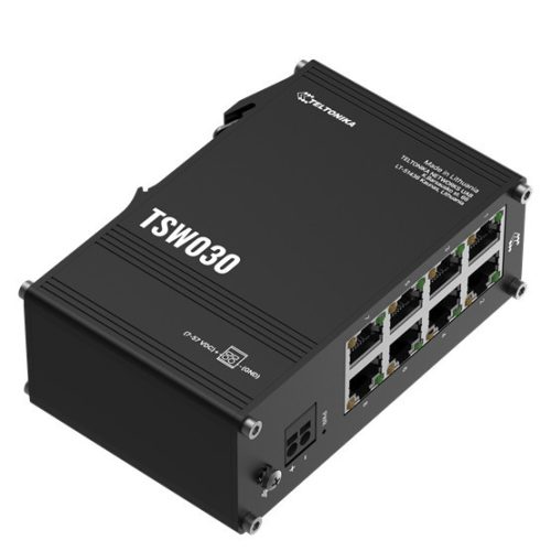Teltonika 8-Port nicht verwaltbarer Ethernet-Switch, DIN-Schiene