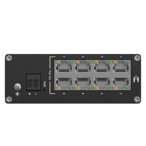 Teltonika 8-Port nicht verwaltbarer PoE-Switch, 240W, DIN-Schiene