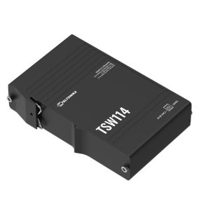   Teltonika 5-Port, kompakter Gigabit-Switch, DIN-Schienenmontagefähig