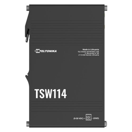 Teltonika 5-Port, kompakter Gigabit-Switch, DIN-Schienenmontagefähig