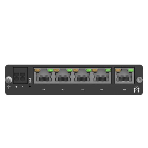 Teltonika 5-Port, kompakter Gigabit-Switch, DIN-Schienenmontagefähig