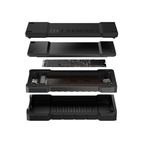 ASUS TUF GAMING A2 - externe Gehäuse - m.2 NVMe SSD > USB3.2 Typ-C - Schwarz