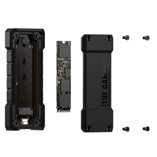 ASUS TUF GAMING A2 - externe Gehäuse - m.2 NVMe SSD > USB3.2 Typ-C - Schwarz