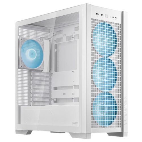 Asus TUF GAMING GT302 TG ARGB WEISS - Midi Tower Gehäuse - Weiß