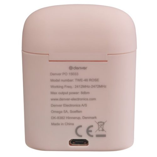 Denver TWE-46ROSE True Wireless Ohrhörer-Headset - Rosa