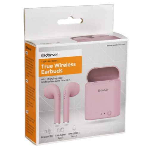 Denver TWE-46ROSE True Wireless Ohrhörer-Headset - Rosa