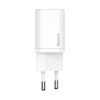 Baseus Super Si Netzladegerät 20W, USB Typ-C, Weiß + 20W USB Typ-C – iPhone 1m Kabel