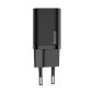   Baseus Super Si Netzteil Schnellladegerät 25W, USB Typ-C, Schwarz + 3A USB Typ-C, 1m Kabel