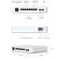Ubiquiti UniFi Switch Pro Gen2, 8 Anschlüsse, PoE max.120W