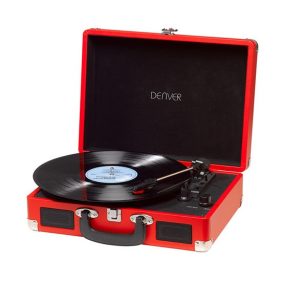 Denver VPL-120RED USB Plattenspieler - Schallplattenspieler