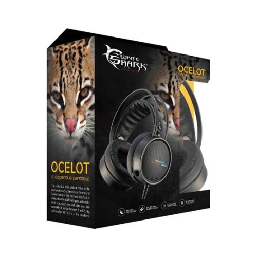 Weißer Hai OCELOT GH-2042 Gamer-Kopfhörer mit Mikrofon - Schwarz