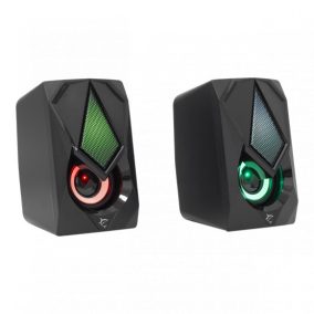   Weißer Hai GSP-619 BEAT 2.0 Lautsprecher 6W - RGB-LED-Lichteffekt - schwarz