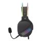   Weißer Hai GH-2140 OX/RGB Gamer-Kopfhörer mit Mikrofon - Schwarz