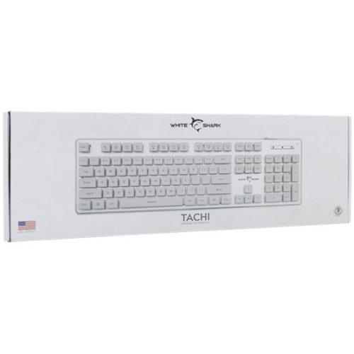 Weißer Hai GK-003241W-US TACHI kabelgebundene Membran-Gaming-Tastatur - Weiß - US