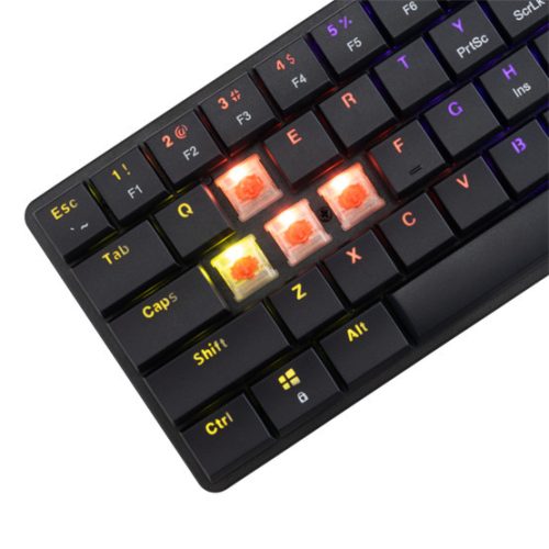 Weißer Hai GK-006111-B/R-US NAGAMAKI kabelgebundene mechanische (Roter Schalter) Gaming-Tastatur - Schwarz - US