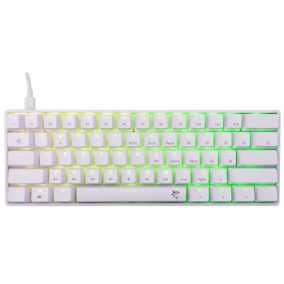   Weißer Hai GK-004231W/BR-US SHINOBI-2 kabelgebundene mechanische Gaming-Tastatur - weiß - US