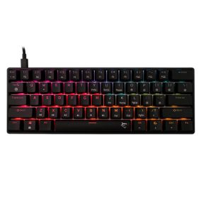   Weiße Haifisch GK-004111B/R-US SHINOBI-2 kabelgebundene mechanische Gaming-Tastatur - schwarz - US