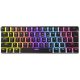 Weißer Hai GK-2202-2B/BL-US ASHIKO-2 kabelgebundene mechanische Gaming-Tastatur - schwarz - US