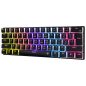   Weißer Hai GK-2202-2B/BL-US ASHIKO-2 kabelgebundene mechanische Gaming-Tastatur - schwarz - US