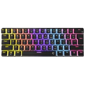   Weißer Hai GK-2202-2B/R-US ASHIKO-2 verkabelte mechanische Gaming-Tastatur - schwarz - US