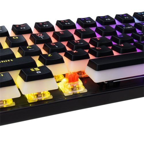Weißer Hai GK-2202-2B/R-US ASHIKO-2 verkabelte mechanische Gaming-Tastatur - schwarz - US
