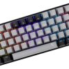 Weißer Hai GK-002723V2-G-B/BL-HU WAKIZASHI-2 kabelgebundene mechanische Gaming-Tastatur - grau/schwarz - HU/blau