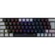 Weißer Hai GK-002123V2-B-G/BL-HU WAKIZASHI-2 kabelgebundene mechanische Gaming-Tastatur - schwarz/grau - HU/blau