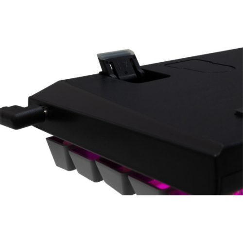 Weißer Hai GK-002123V2-B-G/BL-HU WAKIZASHI-2 kabelgebundene mechanische Gaming-Tastatur - schwarz/grau - HU/blau