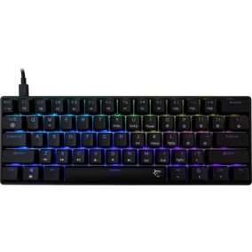   Weißer Hai GK-004123B/BL-HU SHINOBI-2 kabelgebundene mechanische Gaming-Tastatur - schwarz - HU /blau/