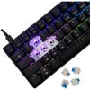Weißer Hai GK-004123B/BL-HU SHINOBI-2 kabelgebundene mechanische Gaming-Tastatur - schwarz - HU /blau/