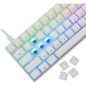   Weißer Hai GK-004223W/BL-HU SHINOBI-2 kabelgebundene mechanische Gaming-Tastatur - weiß - HU /blau/
