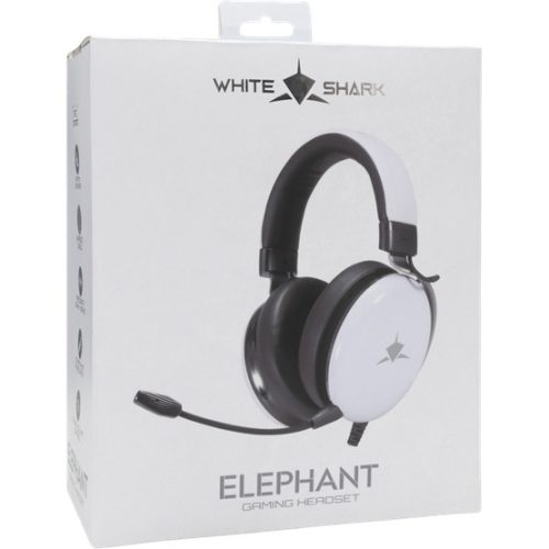 Weißer Hai GH-2540W ELEFANT kabelgebundenes Gaming-Headset mit Mikrofon - Weiß