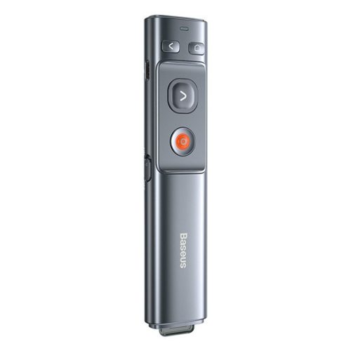 Baseus Orange Dot kabelloser Batteriebetriebener Presenter und Laserpointer, grau