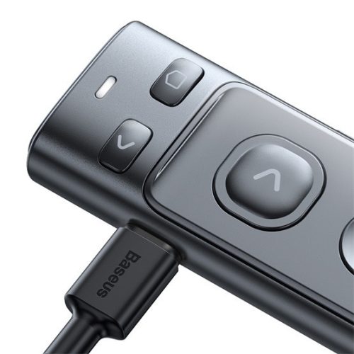 Baseus Orange Dot kabelloser Batteriebetriebener Presenter und Laserpointer, grau