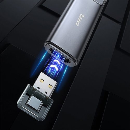 Baseus Orange Dot kabelloser Batteriebetriebener Presenter und Laserpointer, grau