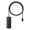 Baseus Lite 4-Port USB Type-A HUB Docking Station, 1m, Schwarz