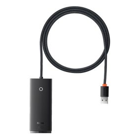   Baseus Lite 4-Port USB Type-A HUB Docking Station, 1m, Schwarz