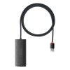 Baseus Lite 4-Port USB Type-A HUB Docking Station, 1m, Schwarz