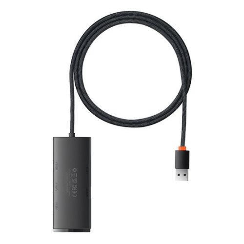 Baseus Lite 4-Port USB Type-A HUB Docking Station, 1m, Schwarz