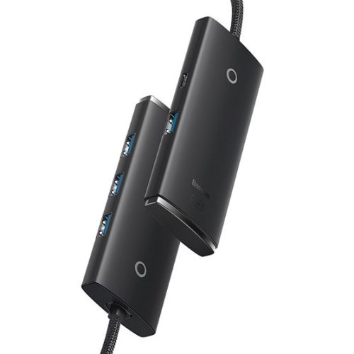 Baseus Lite 4-Port USB Type-A HUB Docking Station, 1m, Schwarz