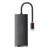 HUB Baseus Lite 4-Port USB Type-C HUB Dockingstation, 25 cm, Schwarz