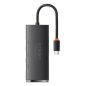   HUB Baseus Lite 4-Port USB Type-C HUB Dockingstation, 25 cm, Schwarz