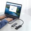 HUB Baseus Lite 4-Port USB Type-C HUB Dockingstation, 25 cm, Schwarz
