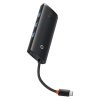 Baseus Lite 5-Port USB Type-C HUB Dockingstation, Schwarz